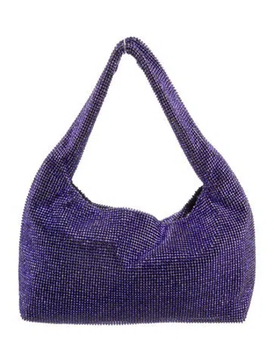 Pre-owned Kara Crystal Shoulder Bag In Purple