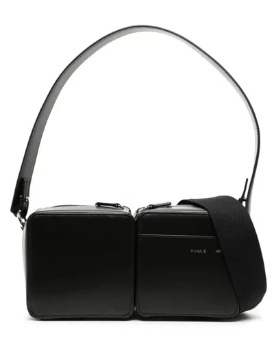 Kara Hobo Stacked Bag In Black