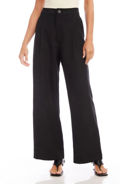 Karen Kane Wide Leg Pants In Black