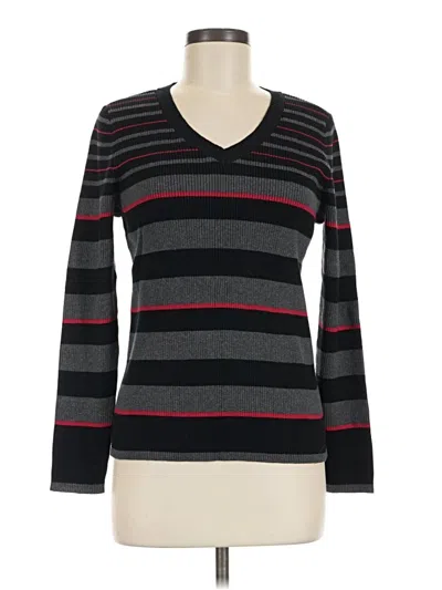 Pre-owned Karen Scott Pullover Sweater In Gray