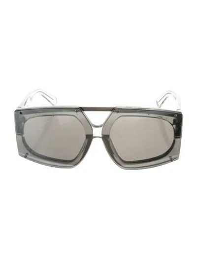 Pre-owned Karen Walker Square Tinted Sunglasses In Clear