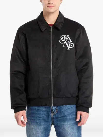 Karl Kani Legacy Faux-suede Jacket In Black