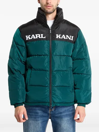 Karl Kani Logo-print Padded Jacket In Green