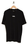 Karl Lagerfeld Logo Cotton Graphic T-shirt In Black