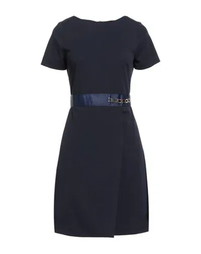 Kartika Woman Mini Dress Midnight Blue Size 14 Polyester, Elastane