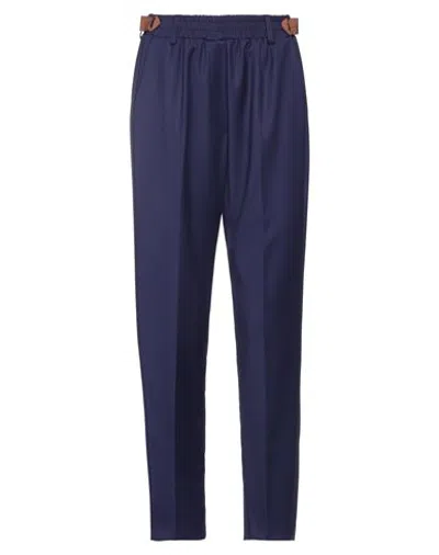 Kartika Woman Pants Dark Purple Size 8 Polyester, Viscose, Elastane