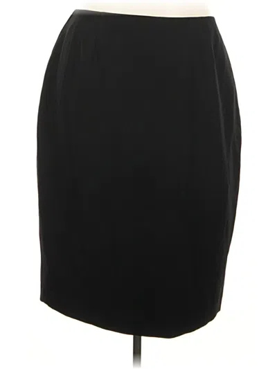 Pre-owned Kasper Formal Skirt In Black