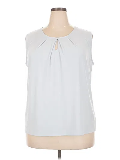 Pre-owned Kasper Sleeveless Blouse In Gray
