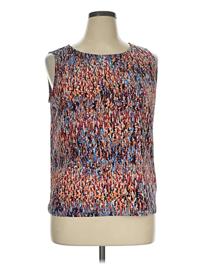 Pre-owned Kasper Sleeveless Blouse In Orange