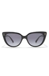 Kate Spade 53mm Alijah Cat Eye Sunglasses In Black