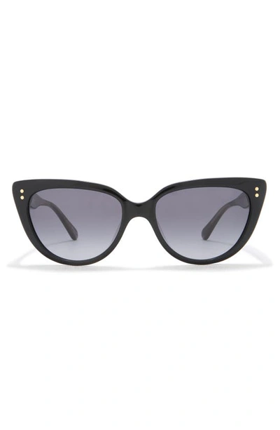 Kate Spade 53mm Alijah Cat Eye Sunglasses In Black