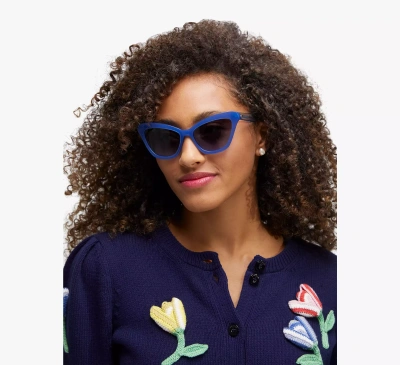 Kate Spade Amelie Sunglasses In Navy