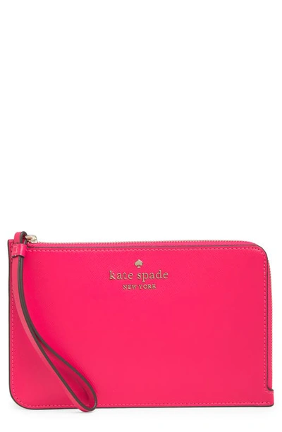 Kate Spade Cameron Medium Wristlet In Bikini Pink