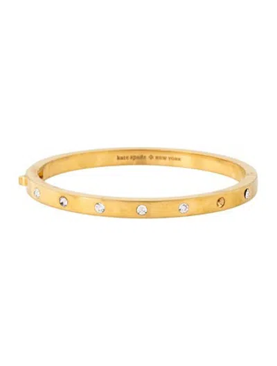 Pre-owned Kate Spade Crystal Hinge Bangle Bracelet, 7" In Multicolor
