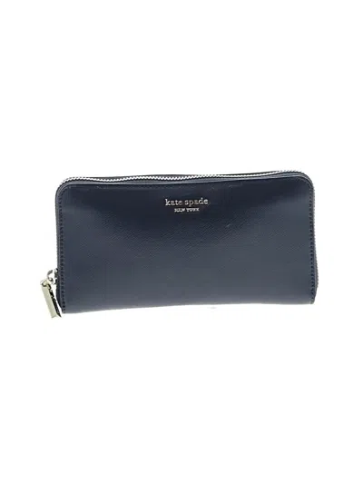 Pre-owned Kate Spade New York Leather Wallet In Blue