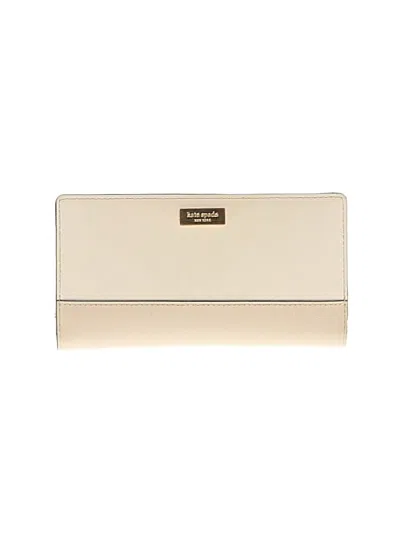 Pre-owned Kate Spade New York Leather Wallet In Ivory