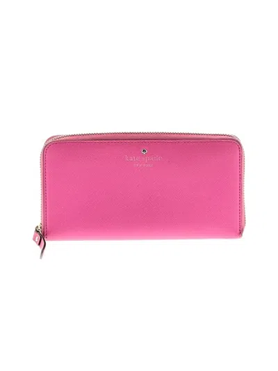 Pre-owned Kate Spade New York Leather Wallet In Pink