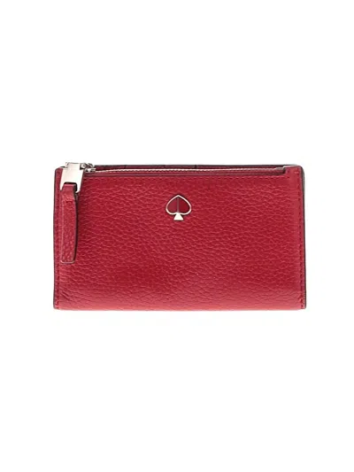 Pre-owned Kate Spade New York Leather Wallet In Red