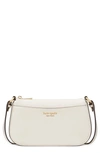 Kate Spade Small Bleecker Saffiano Leather Crossbody Bag In Parchment.