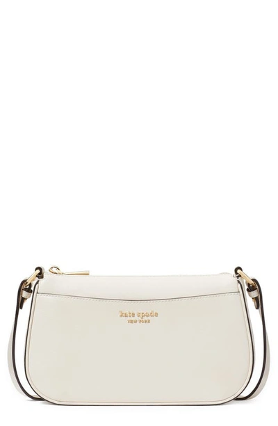 Kate Spade Small Bleecker Saffiano Leather Crossbody Bag In Parchment.