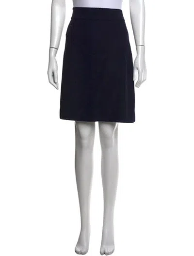 Pre-owned Kate Spade Wool Mini Skirt In Black