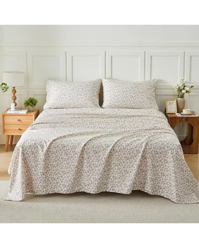 Kathy Ireland Extra Soft Printed Sheet Set In Neutral