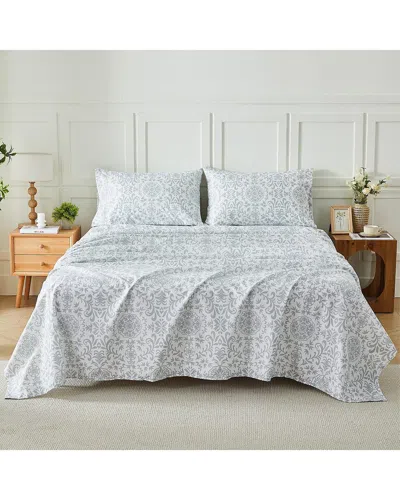 Kathy Ireland Extra Soft Printed Sheet Set In Blue