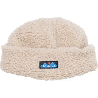 Kavu Fur Ball Beanie In Neutral