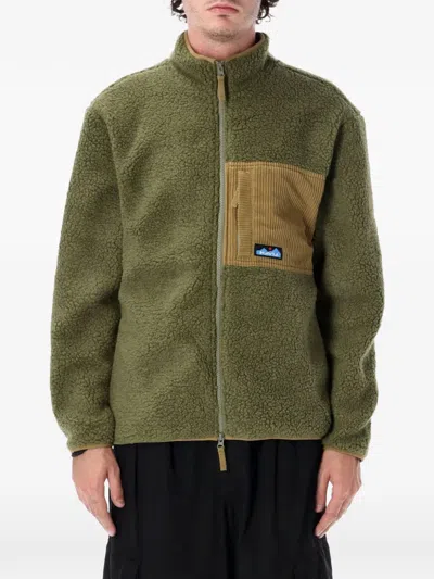 Kavu Wayside Fleece Jacket In Green