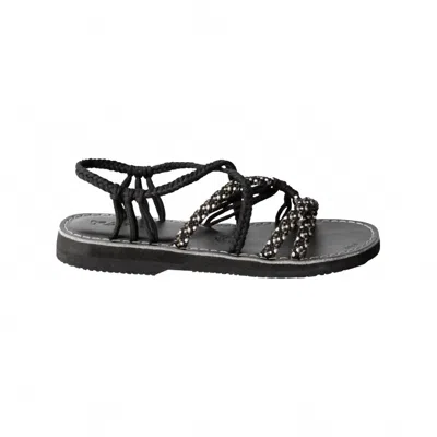 Kavu Women's Alderbrooke Rope Sandals In Pavement In Black