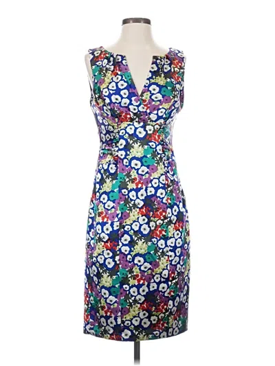 Pre-owned Kay Unger Cocktail Dress In Blue