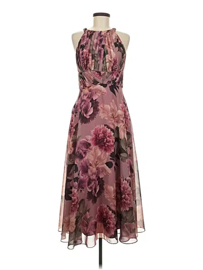Pre-owned Kay Unger Cocktail Dress In Pink