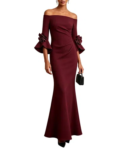 Kayla Paris Maxi Dress In Red