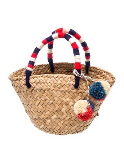 Pre-owned Kayu Raffia Tote In Neutrals