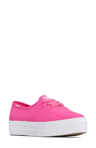 Keds Point 2 Platform Sneaker In Bright Pink