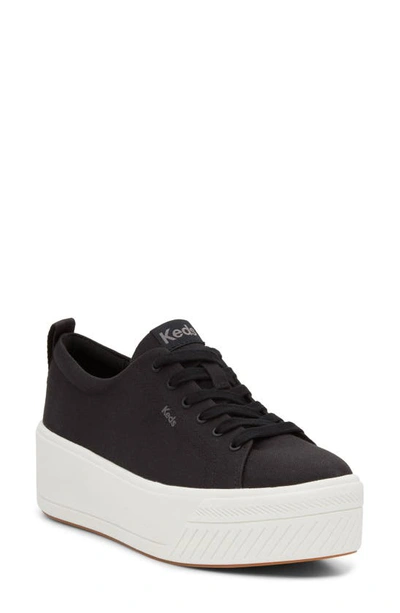 Keds Sklyer Platform Sneaker In Black Canvas