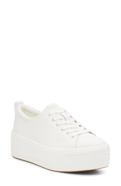 Keds Sklyer Platform Sneaker In White Leather