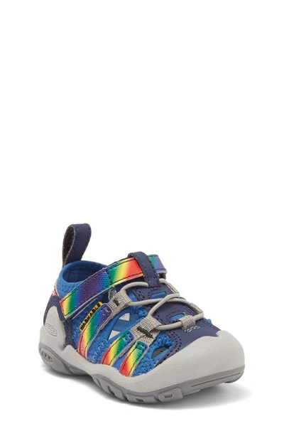 Keen Kids' Knotch Creek Sandal In Bright Cobalt/ Rainbow Tie Dye
