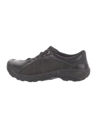 Pre-owned Keen Leather Athletic Sneakers In Black