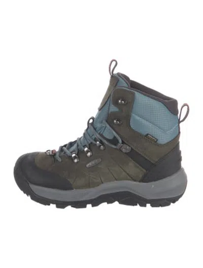 Pre-owned Keen Leather Athletic Sneakers In Blue/grey