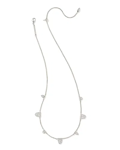 Kendra Scott Women's Adeline Strand Necklace In Silver In Metallic