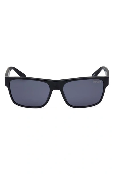 Kenneth Cole 58mm Rectangular Sunglasses In Black