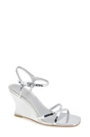 Kenneth Cole New York Freya Wedge Sandal In Silver