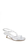 Kenneth Cole New York Ginger Strappy Sandal In Silver Snake