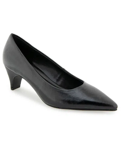 Kenneth Cole Reaction Women's Marist Faux Leather Slip-on Pumps In Black