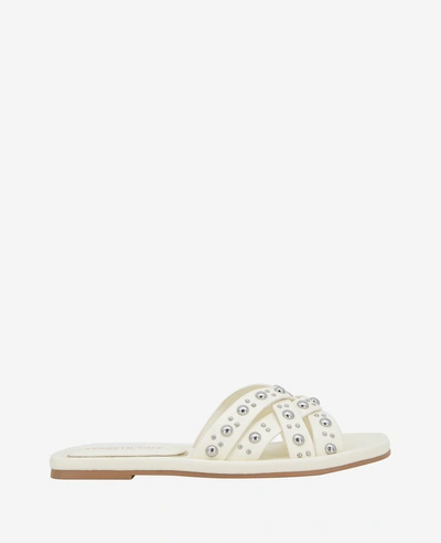 Kenneth Cole Women's Jula Studded Slide Sandals In Egret