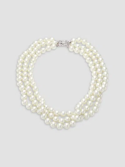 Kenneth Jay Lane Three Strand Faux-pearl Necklace