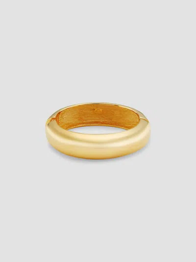 Kenneth Jay Lane Women's 22k-gold-plated Hinged Bangle