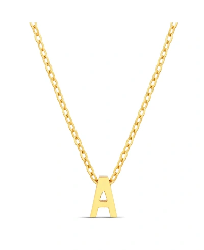 Kensie Gold-tone Letter Initial Pendant Necklace In Yellow