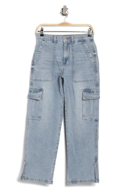 Kensie Utility High Waist Cargo Jeans In Lismore